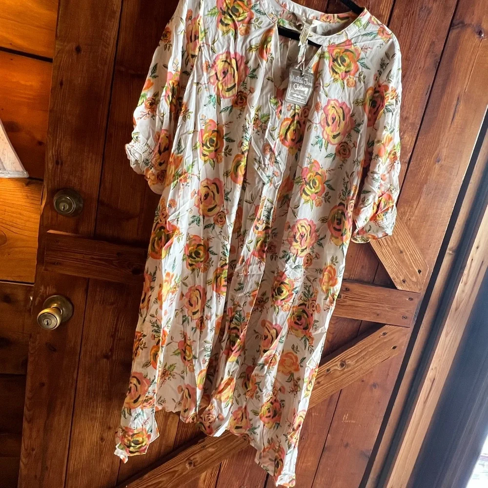 Matilda Jane Floral Dress with Pink and Yellow Hues - Picture 6 of 8